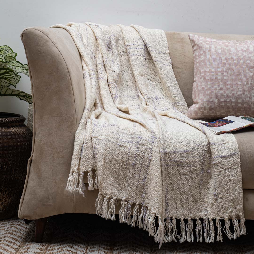 Boho Speckle Cozy Sofa Throw