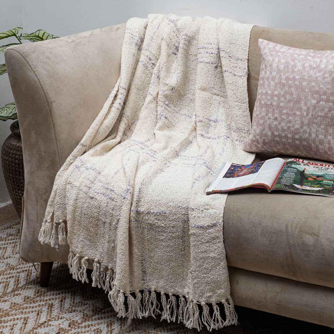 Boho Speckle Cozy Sofa Throw