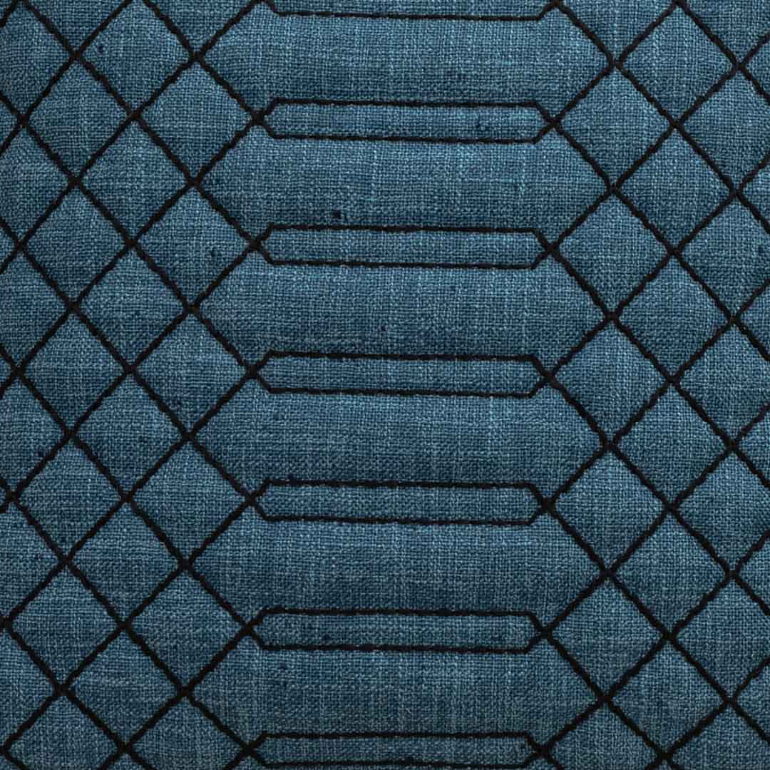 GridWeave Peacock Green Jute Cushion Cover – 16x16 Inch Stylish Home Décor