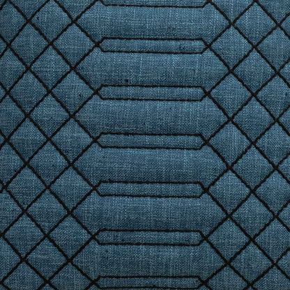 GridWeave Peacock Green Jute Cushion Cover – 16x16 Inch Stylish Home Décor