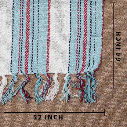 Seaside Stripe Cozy Sofa Throw