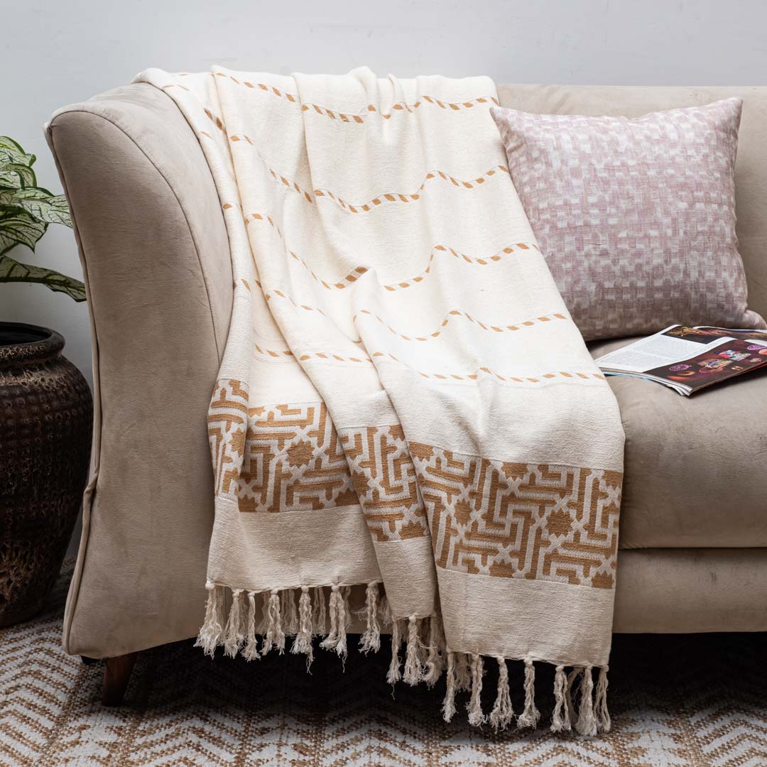 Boho Tribal Cozy Sofa Throw