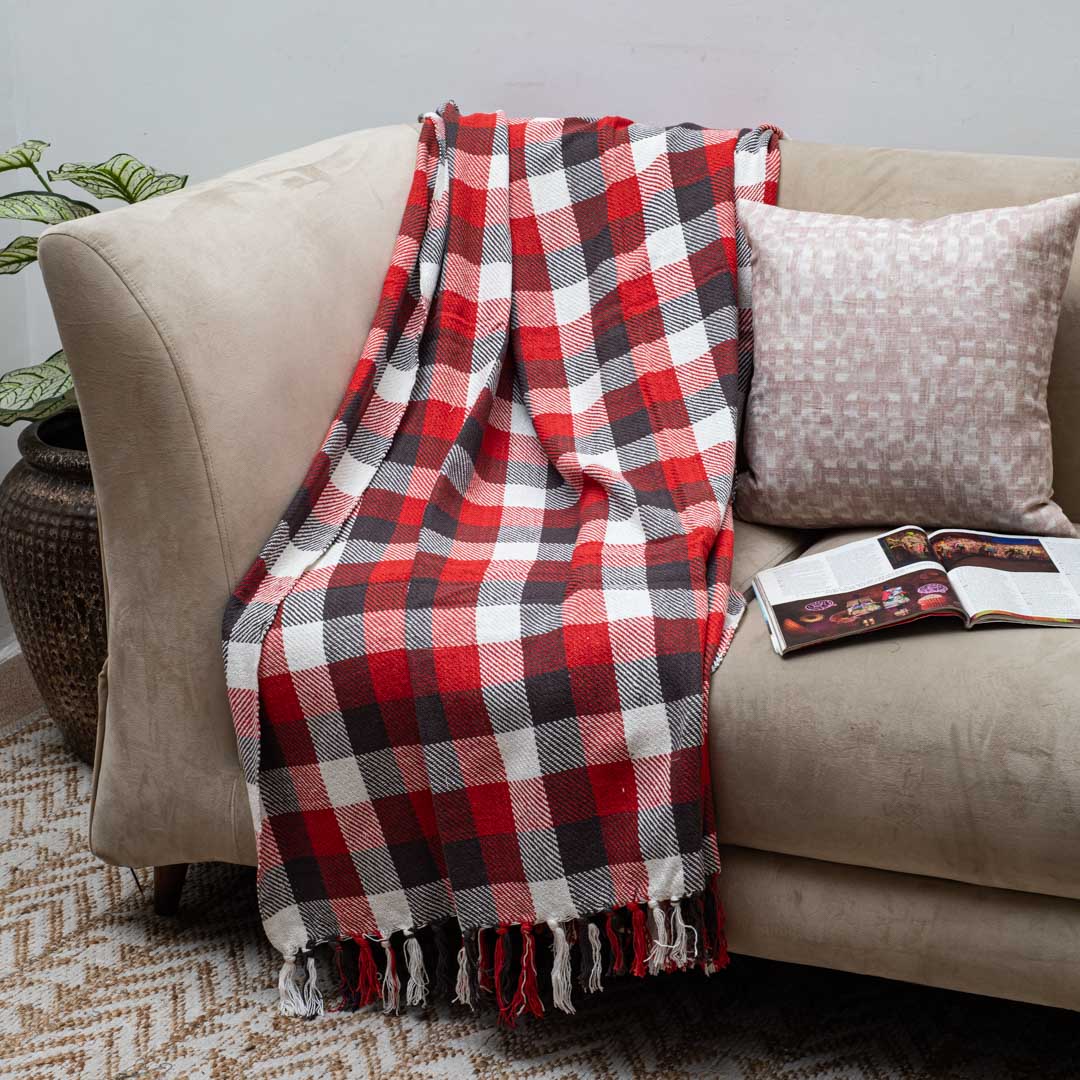 Buffalo Check Cozy Sofa Throw