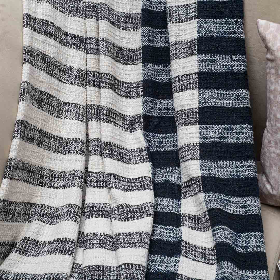Chevron Tassel Cozy Sofa Throw