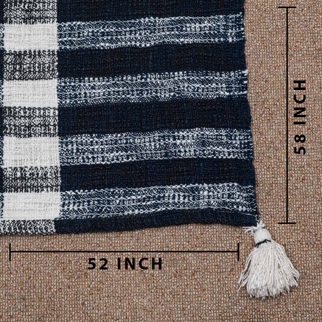 Chevron Tassel Cozy Sofa Throw