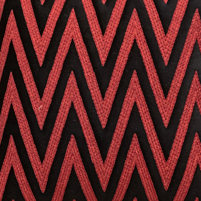 ZigWeave Red Velvet Cushion Cover – 16x16 Inch Stylish Home Décor