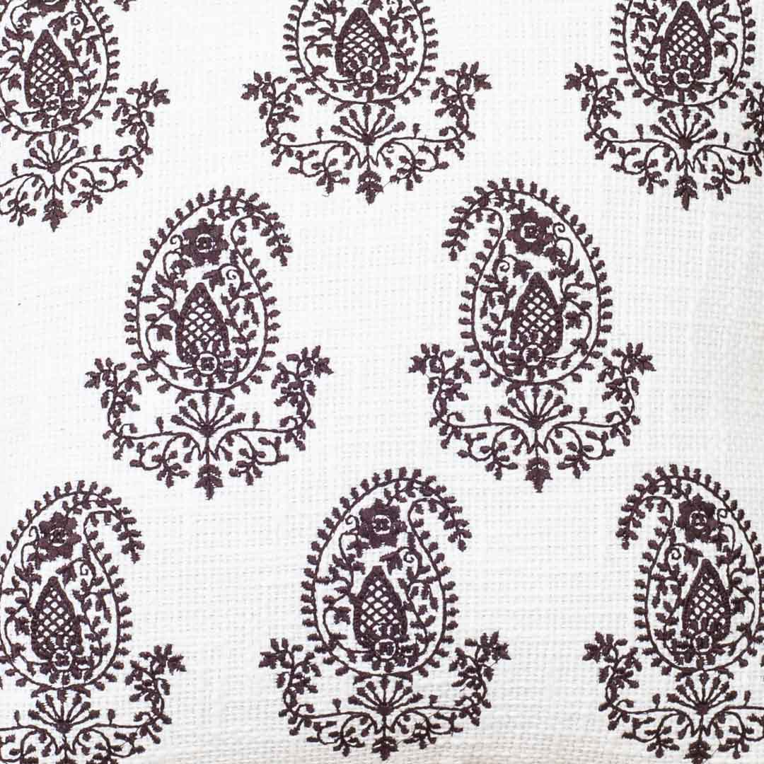 Premium Asian Multi Paisley Embroidery Cushion Cover