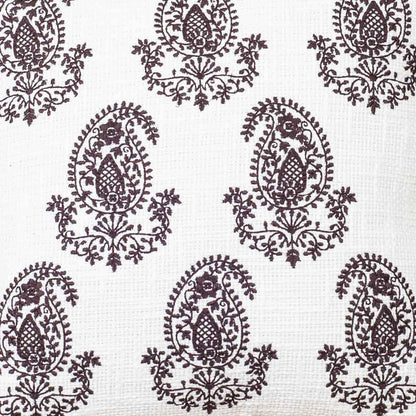 Premium Asian Multi Paisley Embroidery Cushion Cover