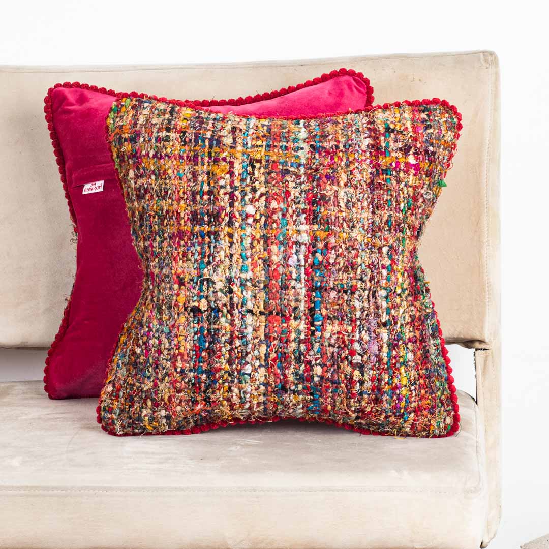 Vibrant Confetti Tweed Mix Colour Cushion Cover
