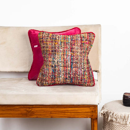 Vibrant Confetti Tweed Mix Colour Cushion Cover