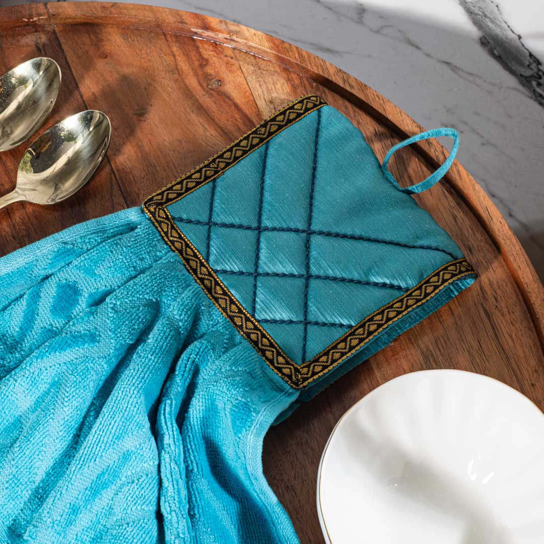 Luxury Kitchen Towel with Satin Quilted