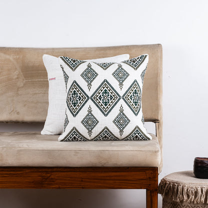 Premium Heritage Embroidery All Over Cushion Cover