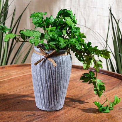 Green Artificial Potted Plant – 6×21cm PVC Plastic &amp; Nylon