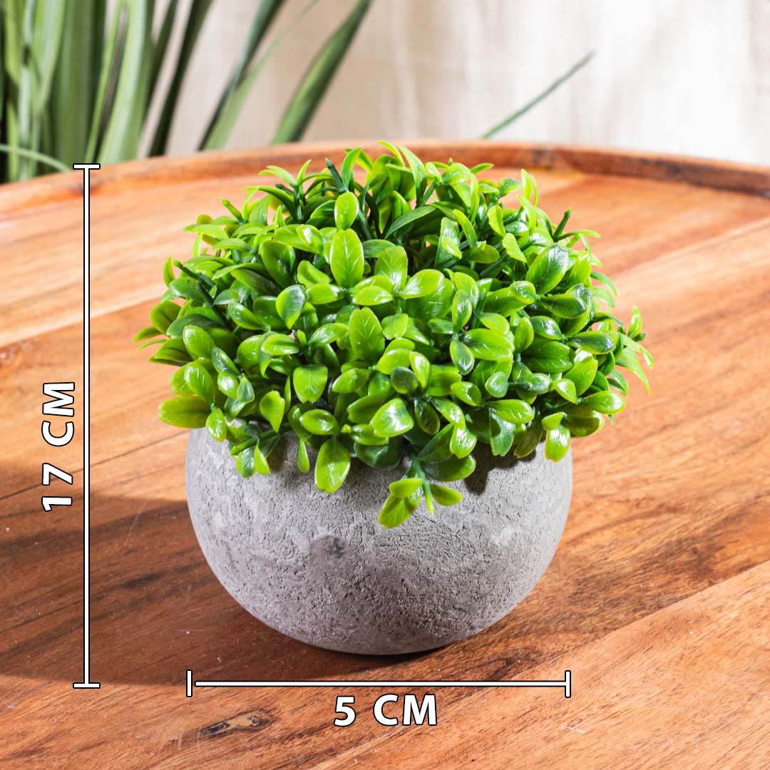 Light Green Artificial Plant – 5×17cm PVC Plastic &amp; Nylon