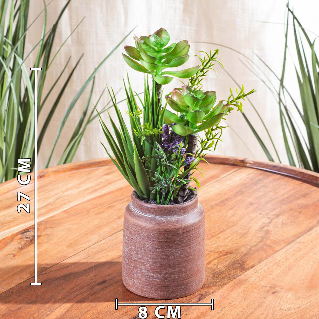 Artificial Plant – 8×27cm PVC Plastic &amp; Nylon-DGN-1