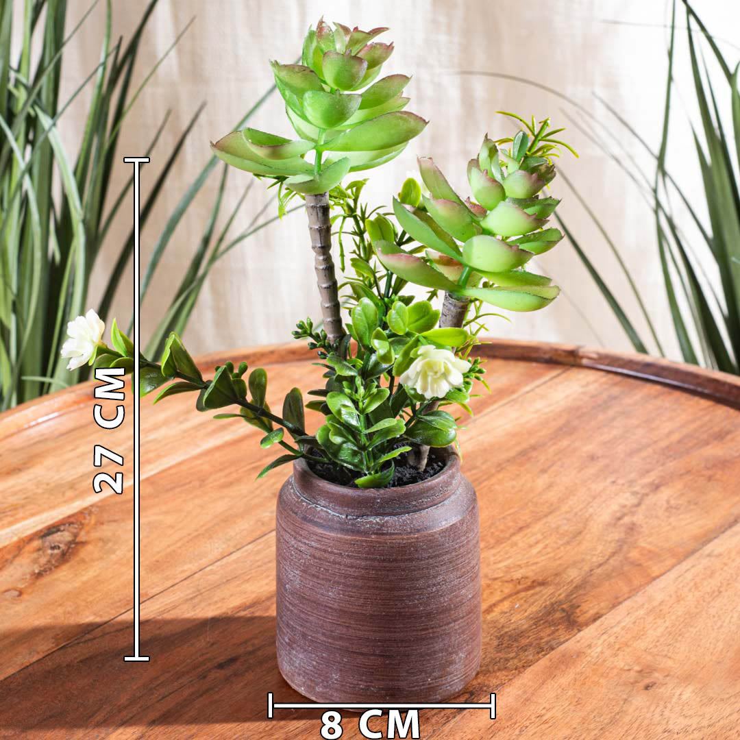Artificial Plant – 8×27cm PVC Plastic &amp; Nylon-DGN-2