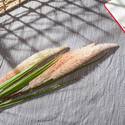 Cream Yellow Artificial Flower Bunch – 100cm PVC &amp; Nylon