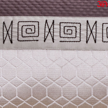 Hexagon Pattern Embossed Cushion Cover