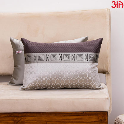 Hexagon Pattern Embossed Cushion Cover