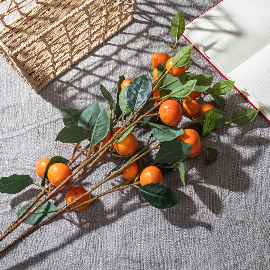 Multi Artificial Fruit Stem – 87cm PVC &amp; Nylon