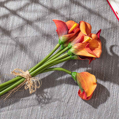 Yellow Artificial Flower Bunch –36cm PVC &amp; Nylon