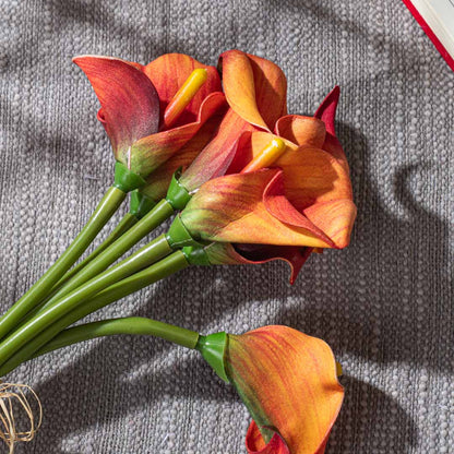 Yellow Artificial Flower Bunch –36cm PVC &amp; Nylon