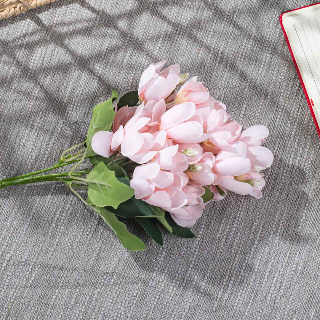 BabyPink Artificial Flower Bunch – 32cm PVC &amp; Nylon