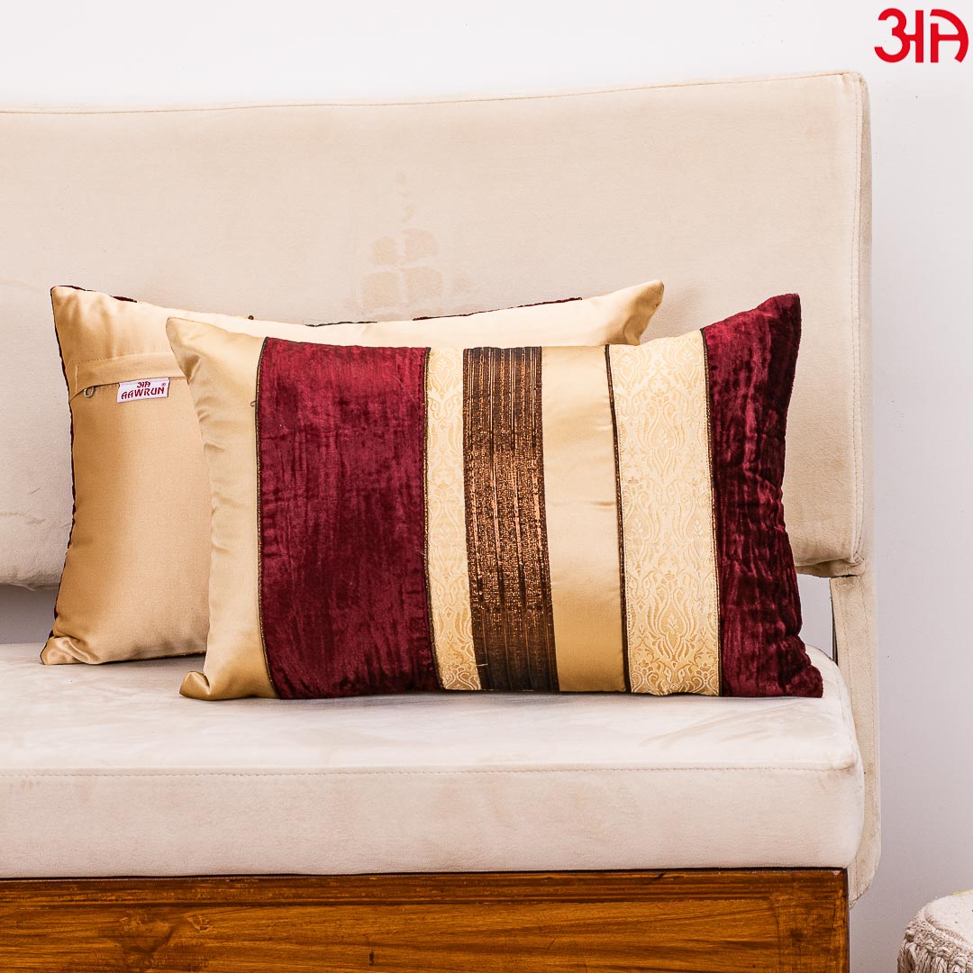 Elegant Brocade Cushion Cover