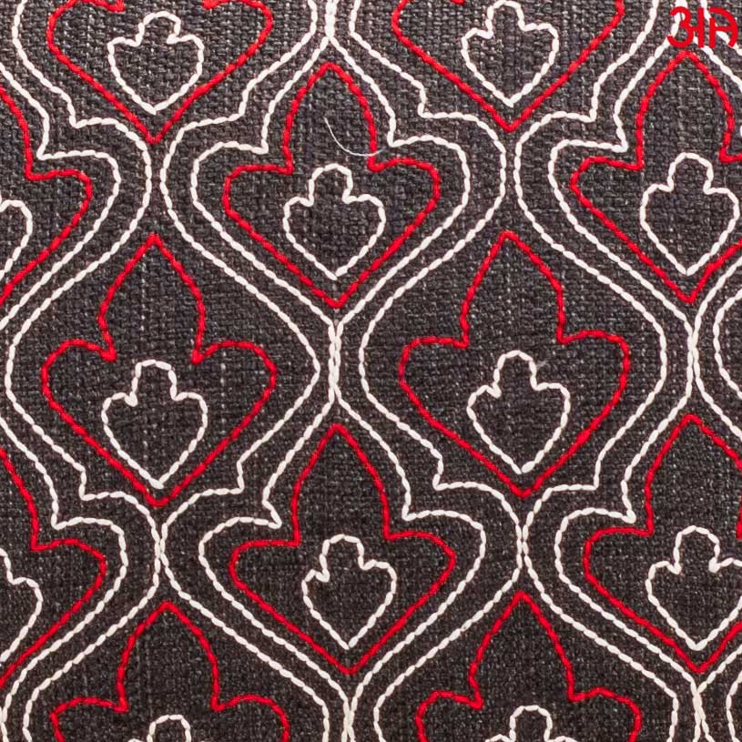 Spades Desgin Embellished Cushion Cover