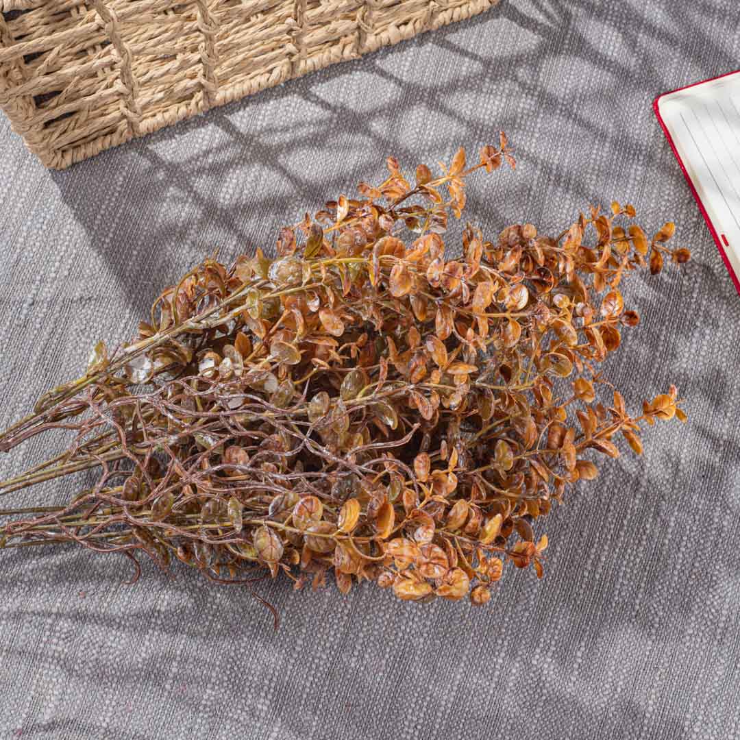 Rustic Yellow Artificial Flower Bunch – 59cm PVC &amp; Nylon