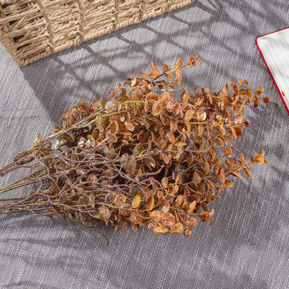 Rustic Yellow Artificial Flower Bunch – 59cm PVC &amp; Nylon