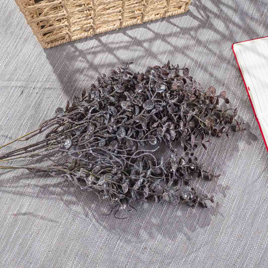 Snow Grey Flower Bunch – 59cm PVC &amp; Nylon