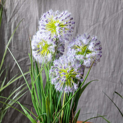 Lite Violet Artificial Flower Arrangement – 12×50cm PVC Plastic &amp; Nylon