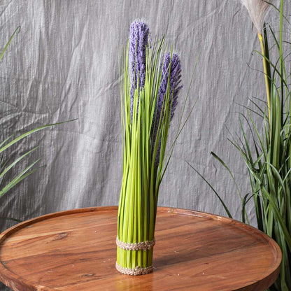 Violet Artificial Flower Bunch – 6×42cm PVC Plastic &amp; Nylon