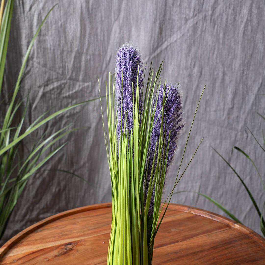 Violet Artificial Flower Bunch – 6×42cm PVC Plastic &amp; Nylon