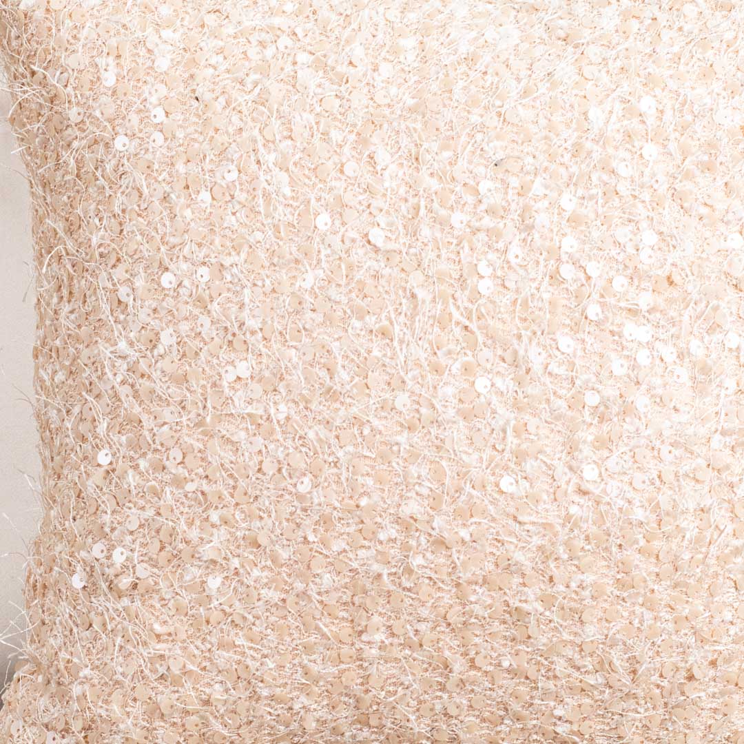 SequinWeave Antique Polyester Cushion Cover – 16x16 Inch Stylish Home Décor