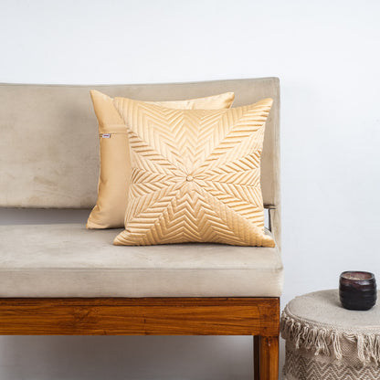 StarQuilt Blue Satin Cushion Cover – 16x16 Inch Stylish Home Décor