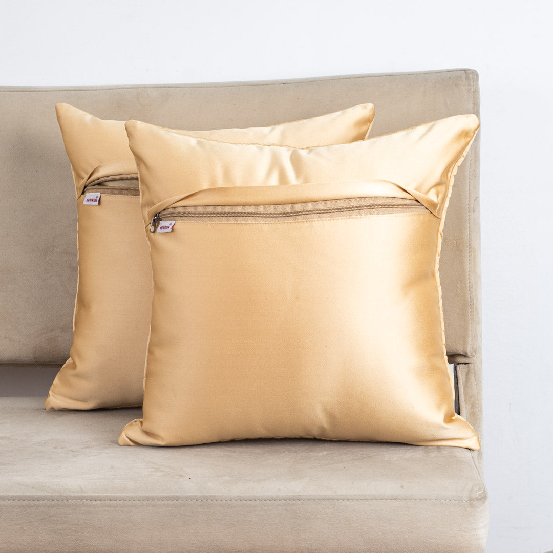 StarQuilt Blue Satin Cushion Cover – 16x16 Inch Stylish Home Décor