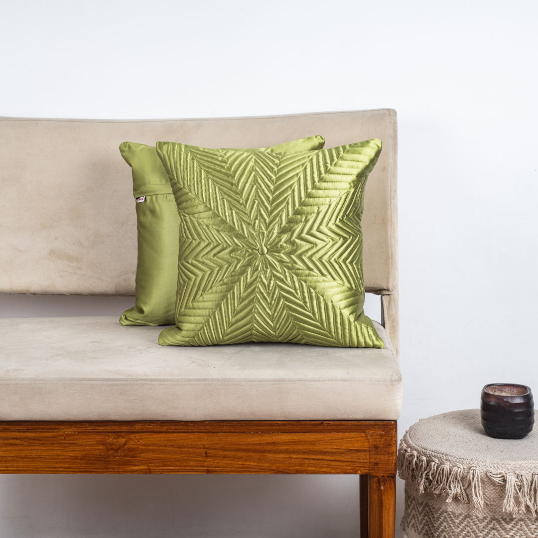 StarQuilt Blue Satin Cushion Cover – 16x16 Inch Stylish Home Décor