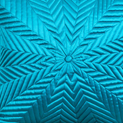 StarQuilt Blue Satin Cushion Cover – 16x16 Inch Stylish Home Décor