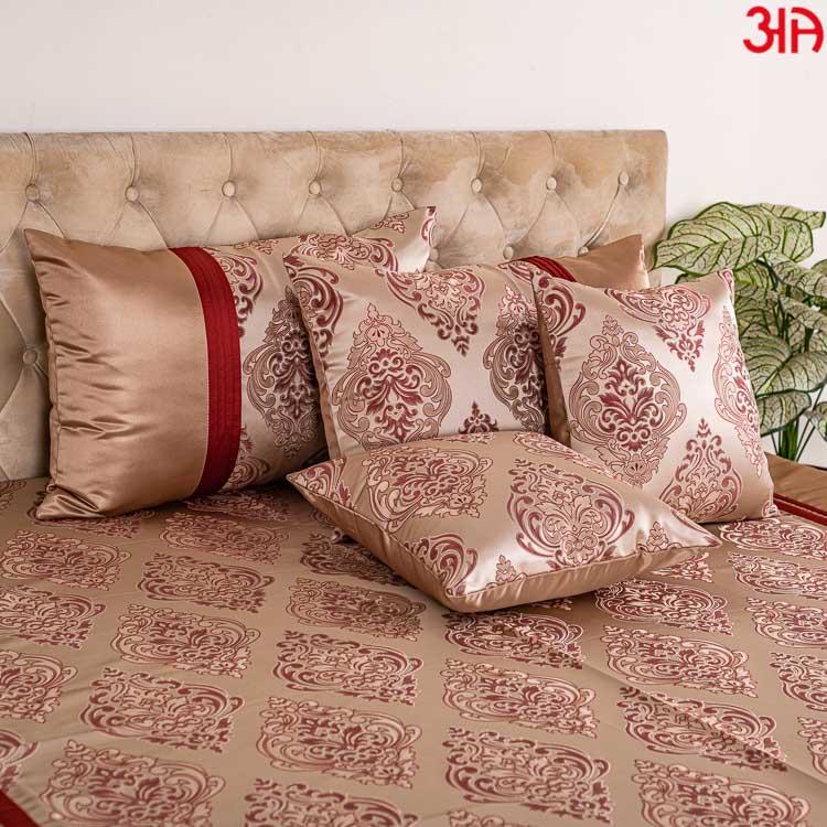 Copper king size bedcover set