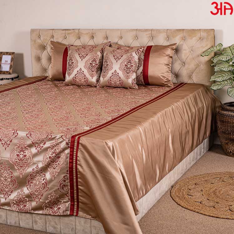 Copper king size bedcover set