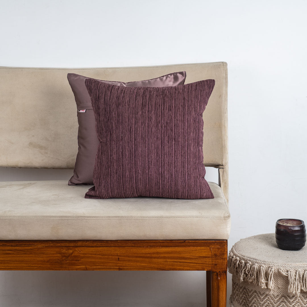 TexturaMix Chenille Cushion Cover – 16x16 Inch Stylish Home Décor