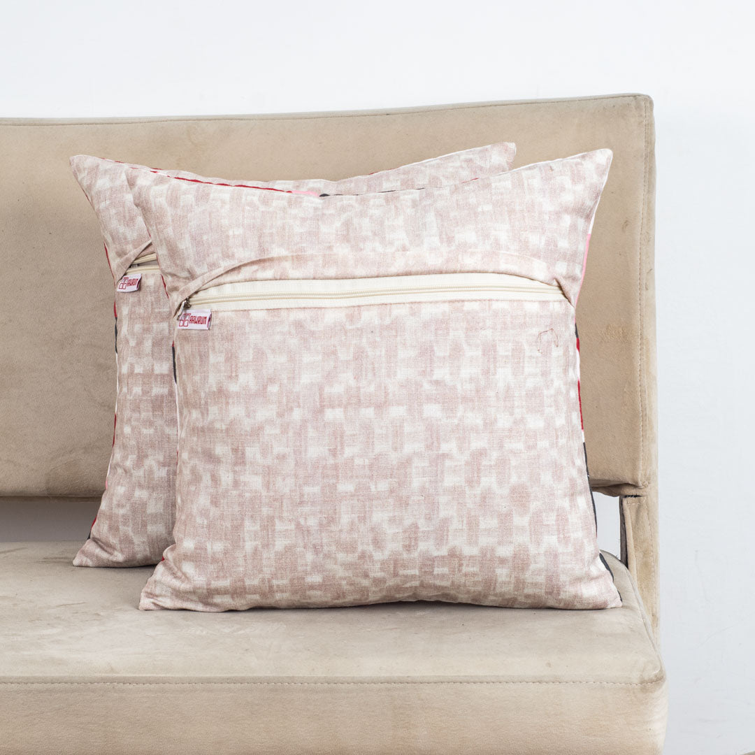 GeoTri Multi Cotton Cushion Cover – 16x16 Inch Stylish Home Décor