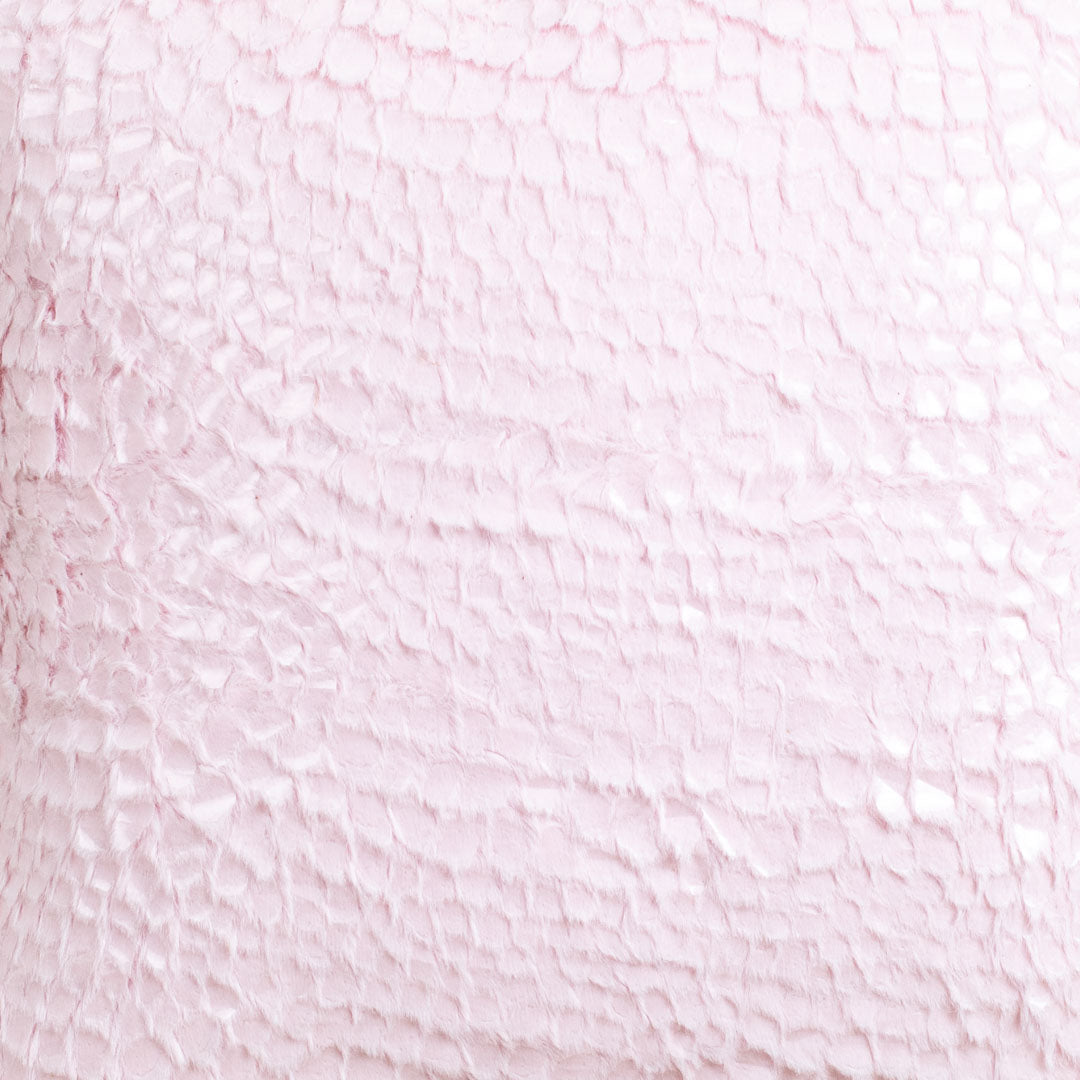 ShellText Baby Pink Velvet Fur Cushion Cover – 16x16 Inch Stylish Home Déco