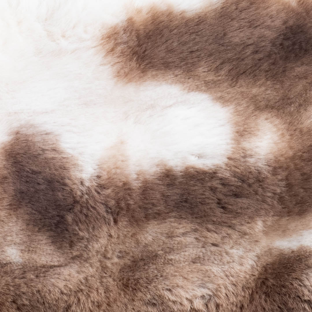 Velvet &amp; Fur Tie-Dye Pom-Pom Cushion – 12×18"