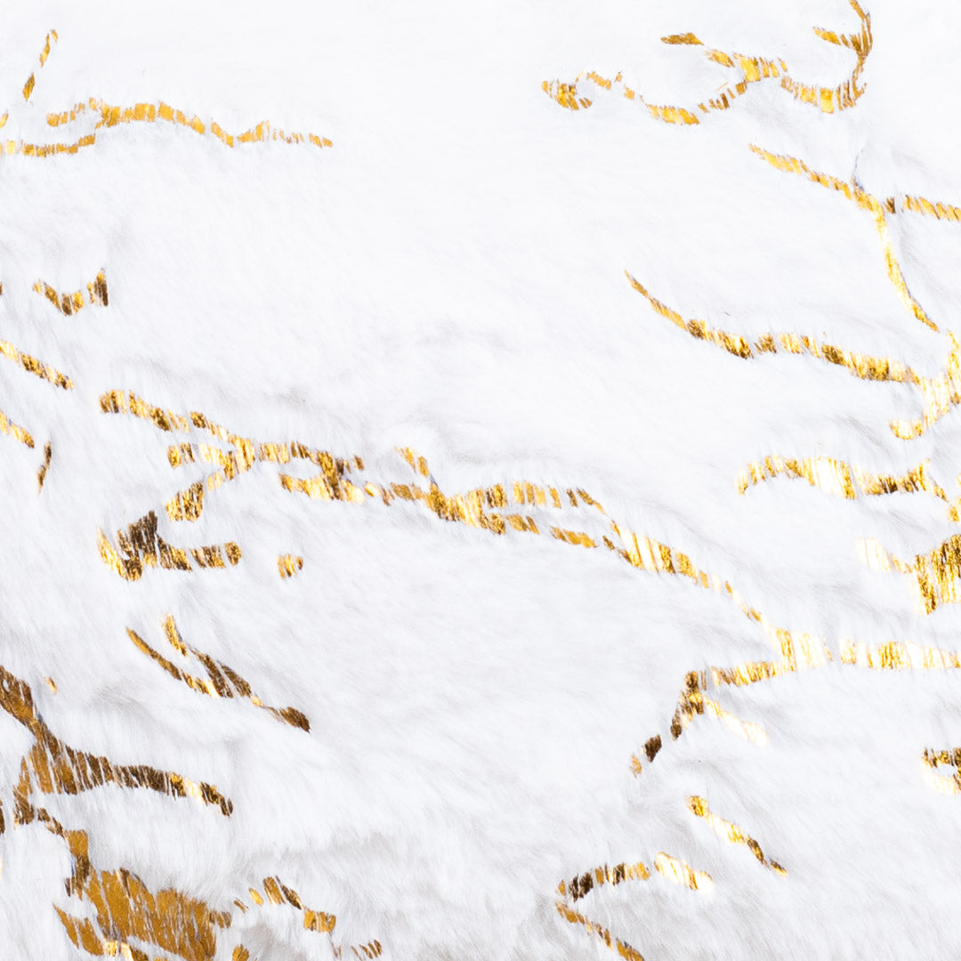 Velvet &amp; Fur Foil Print Cushion – 12X18&