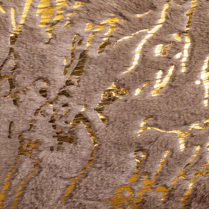 Velvet &amp; Fur Foil Print Cushion – 12X18&