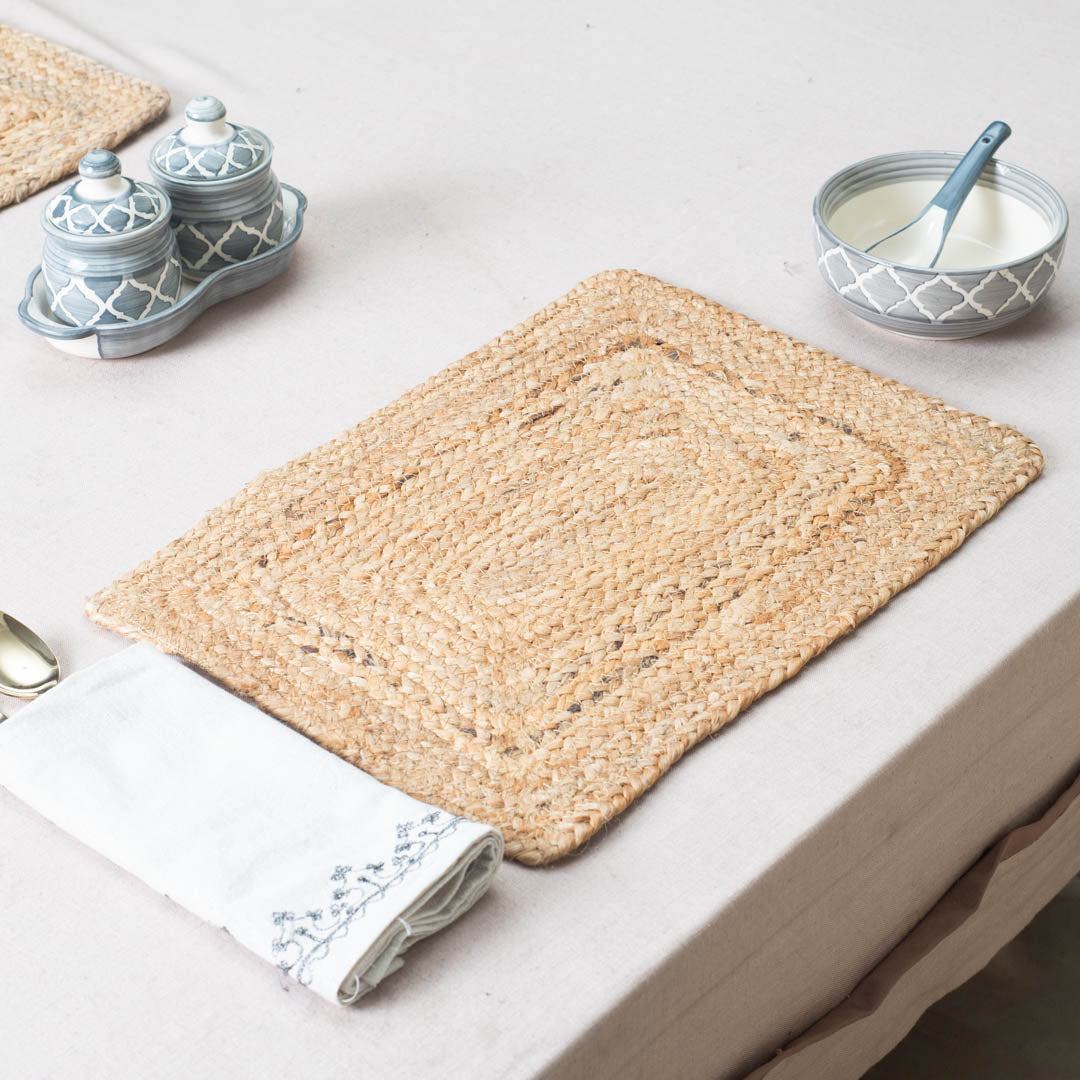 Natural Jute Table Mat – 36×51 CM