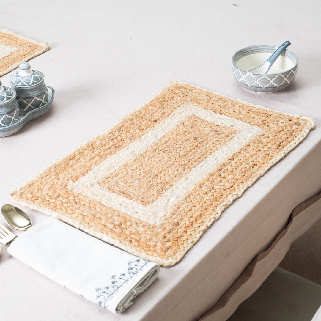 Natural Jute Table Mat – 34×50 CM